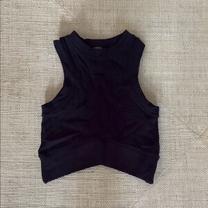 Black Dynamic Womens Cropped Tank
